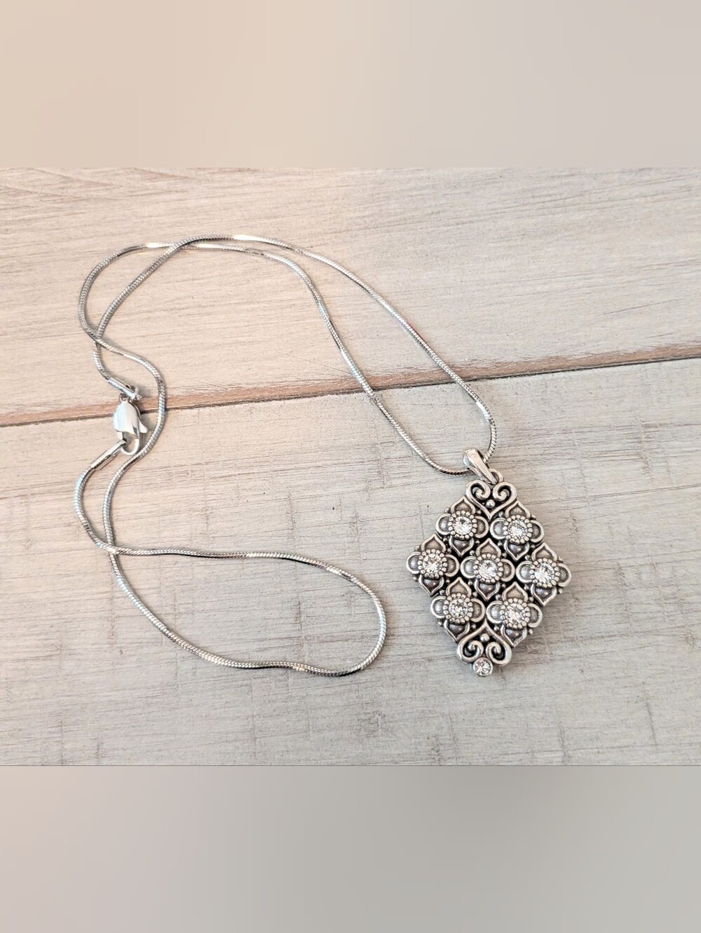 Retired Brighton "Alcazar" Reversible Pendant Necklace